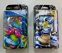 Pokemon 2021 Venusaur & Blastoise TCG V Battle Deck Box Sealed (1 of each) New - Image 1