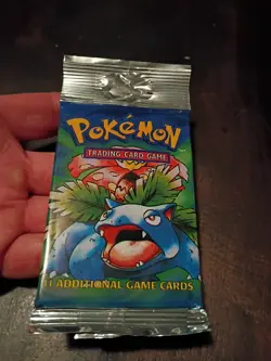 Pokemon WOTC Base Set Unlimited Booster Pack 1999 TCG SEALED MINT UNPUNCHED - Image 1