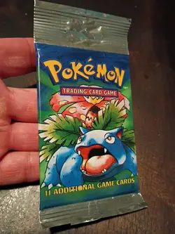 Pokemon WOTC Base Set Unlimited Booster Pack 1999 TCG SEALED MINT UNPUNCHED - Image 2