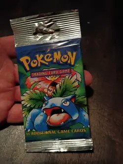 Pokemon WOTC Base Set Unlimited Booster Pack 1999 TCG SEALED MINT UNPUNCHED - Image 3