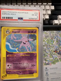 Pokemon TCG 2003 Aquapolis H9/H32 Espeon Holo PSA 6 - Image 3