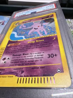 Pokemon TCG 2003 Aquapolis H9/H32 Espeon Holo PSA 6 - Image 5