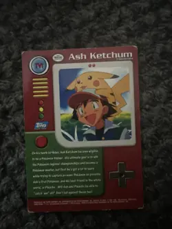 1999 Topps Pokemon TV Animation #TV1 Ash Ketchum - Image 2