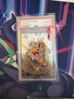 2000 TOPPS CHROME POKEMON T.V. #135 JOLTEON PSA 10 - Image 1