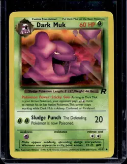 2000 Pokemon Team Rocket Dark Muk #41/82 - Image 1