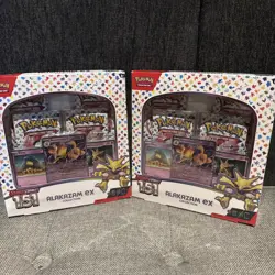 Pokemon TCG: Scarlet & Violet-151 Alakazam EX Collection Box Lot of 2 New Sealed - Image 1