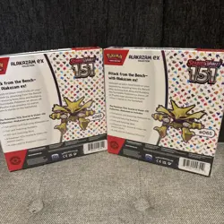 Pokemon TCG: Scarlet & Violet-151 Alakazam EX Collection Box Lot of 2 New Sealed - Image 2