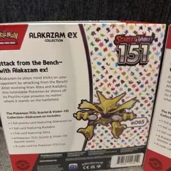 Pokemon TCG: Scarlet & Violet-151 Alakazam EX Collection Box Lot of 2 New Sealed - Image 3