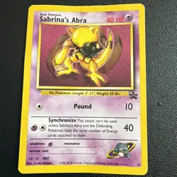Pokemon Sabrina's Abra 19/53 Wotc Promo Regular 1999-2000 - Image 1