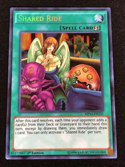 Yugioh Shared Ride MP14-EN231 1st Secret (NM) - Image 1