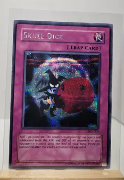 SKULL DICE EDS-003 SECRET RARE ETERNAL DUELIST SOUL YU-GI-OH HOLO - Image 1
