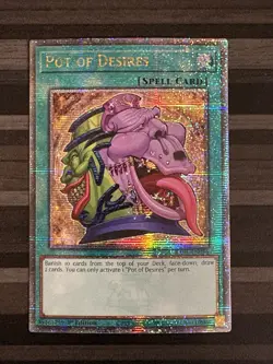 Yugioh | Pot of Desires | RA01 | Quarter Century Rare | 1st Edition | NM - Image 1