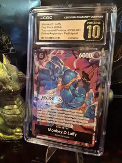 ✨2024 One Piece Regionals ZOMBIE LUFFY PROMO ~ CGC / PSA 10 ~ OP07-091 ~ Pop 3 - Image 3