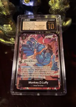✨2024 One Piece Regionals ZOMBIE LUFFY PROMO ~ CGC / PSA 10 ~ OP07-091 ~ Pop 3 - Image 4