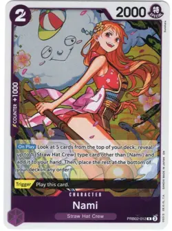 One Piece | Nami | PRB02-012 | Rare (R) | NM - Image 1