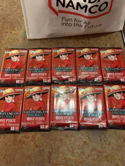 One Piece TCG: Carrying On His Will Booster Pack OP13 English (LOT OF 10) Sealed - Image 1