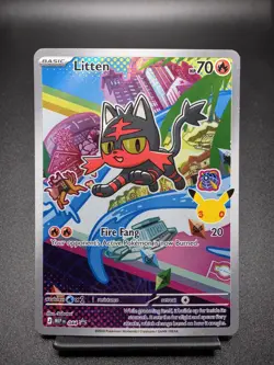 Rowlet Litten Popplio MEP 043 044 045 First Partner Series 1 Promo Pokemon Cards - Image 4