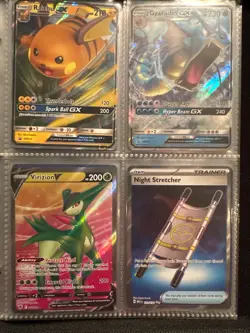 Pokemon TCG Binder lot 40 cards Vs, Full arts, exs and promos 2x2 pikachu binder - Image 5