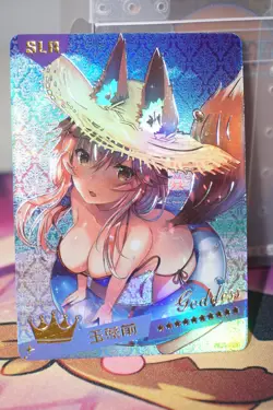 Tamamo no Mae Fate Grand Order Summer Love Foil Waifu Card SLR-003 - Image 1