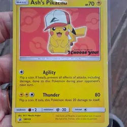Pokemon Ash's Pikachu SM109 Basic Card Lot 2x The Movie I Choose You! 2017 - Image 2