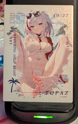Topaz Honkai Star Rail SSR-18 IKA QIANSE Goddess Story Card Waifu Anime Trading - Image 1