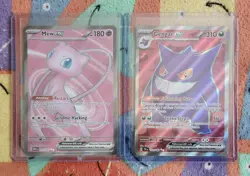 Mew ex 193/165 151, Gengar ex 193/162 Temporal Forces Pokemon TCG cards - Image 1