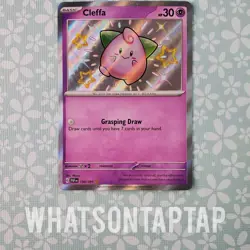 Pokemon Card Cleffa 150/091 Secret Rare Scarlet Violet Paldean Fates Singles LP - Image 1