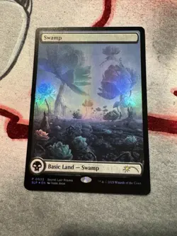 Magic MTG MagicCon Las Vegas 2025 - Swamp land lotus Promo card - Foil - Image 1