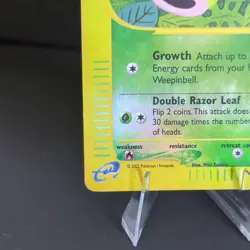 Weepinbell 065/147 Pokemon Card TCG Aquapolis 2002 Reverse Holo Uncommon - Image 4