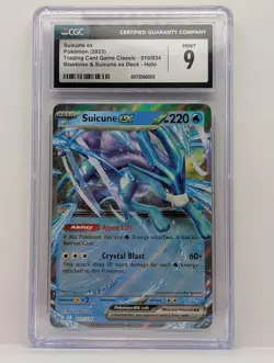 2023 Pokemon Trading Card Game Classic UR Suicune EX #10/34 CGC 9 - Image 1