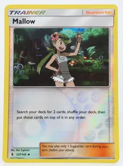 Mallow 127/145 Trainer Supporter Holo Pokemon TCG Card Stock English Card - Image 1