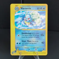 Wartortle 092/165 Pokemon Card TCG Expedition Base Set 2002 Uncommon Regular - Image 1