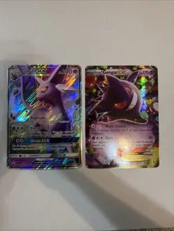 Near Mint Pokemon TCG *JUMBO* 2 Card Lot Espeon Gx And Gengar Ex - Image 1