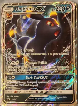 Pokemon Umbreon GX Black Star Promo SM36 NM OVERSIZED CARD - Image 1