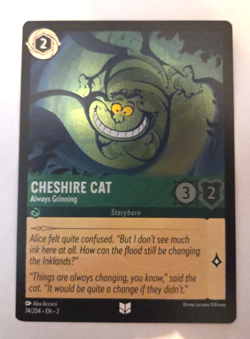 Disney Lorcana Cheshire Cat - Always Grinning 74/204, Foil Uncommon Card - Image 1