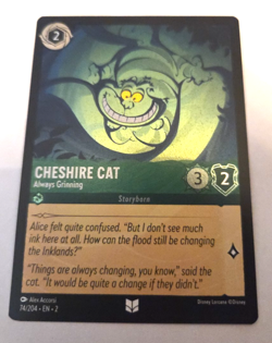 Disney Lorcana Cheshire Cat - Always Grinning 74/204, Foil Uncommon Card - Image 2