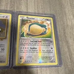 Pokemon Snorlax Holo Card Lot (2 Cards) - XY179 & 77/124 English - Image 2