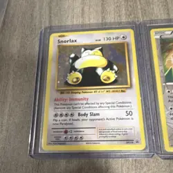Pokemon Snorlax Holo Card Lot (2 Cards) - XY179 & 77/124 English - Image 3
