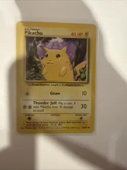 Pikachu - Base Set - 58/102 - Pokemon Card WOTC - HP - Image 1
