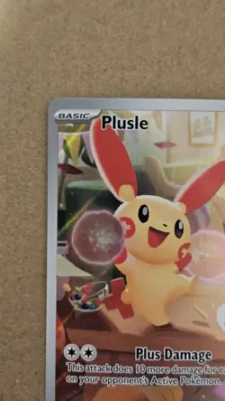 Plusle Paradox Rift Holo Illustration Rare Pokemon TCG Card 193/182 - Image 2