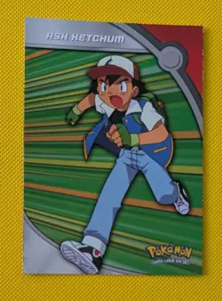 Ash Ketchum Topps TV Animation #HV1 Holo Card Pokemon - Image 1