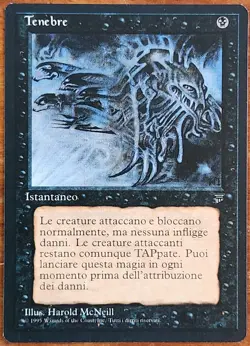 Darkness (Tenebre) MtG Italian Legends LP Magic The Gathering - Image 1
