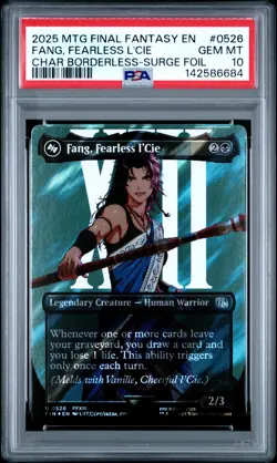 2025 MTG FINAL FANTASY #0526 FANG, FEARLESS L'CIE PSA 10 - Image 1