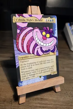 MTG Hand Painted Alter: The Cheshire Cat As Y'shtola Night's Blessed - Image 2