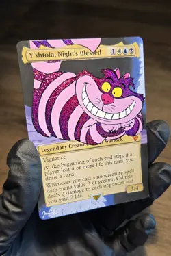 MTG Hand Painted Alter: The Cheshire Cat As Y'shtola Night's Blessed - Image 3