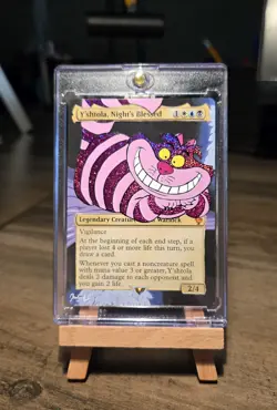 MTG Hand Painted Alter: The Cheshire Cat As Y'shtola Night's Blessed - Image 4