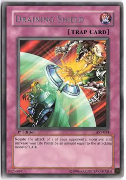 Yugioh - Draining Shield AST-054 1st Edition - Ancient Sanctuary - Image 1