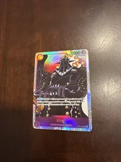 One Piece King (ST04-004/49) Starter Deck 04 Animal Kingdom Pirates NM FOIL TCG - Image 1