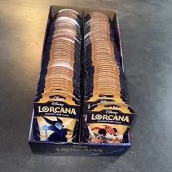 Disney Lorcana The First Chapter Sleeved Booster Packs - Lot of 99 with Display - Image 1