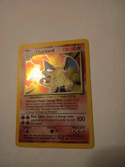 Charizard 4/102 Pokemon Card Hologram Vintage 90's Nintendo - Image 4